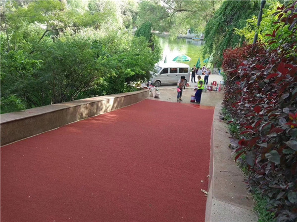 云浮彩色路面施工